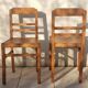 7 bistro chairs stamped indissoluble 50s