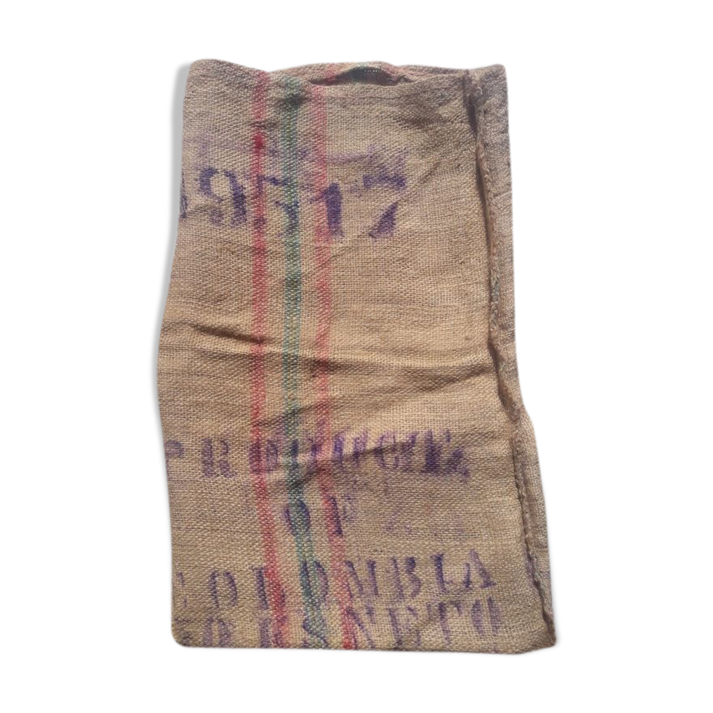 Colombia coffee bag in burlap