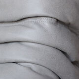 Chauffeuse "Togo" en cuir gris modèle dessiné par Michel Ducaroy 1973