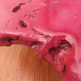 Brutalist coffee table magnifying elm