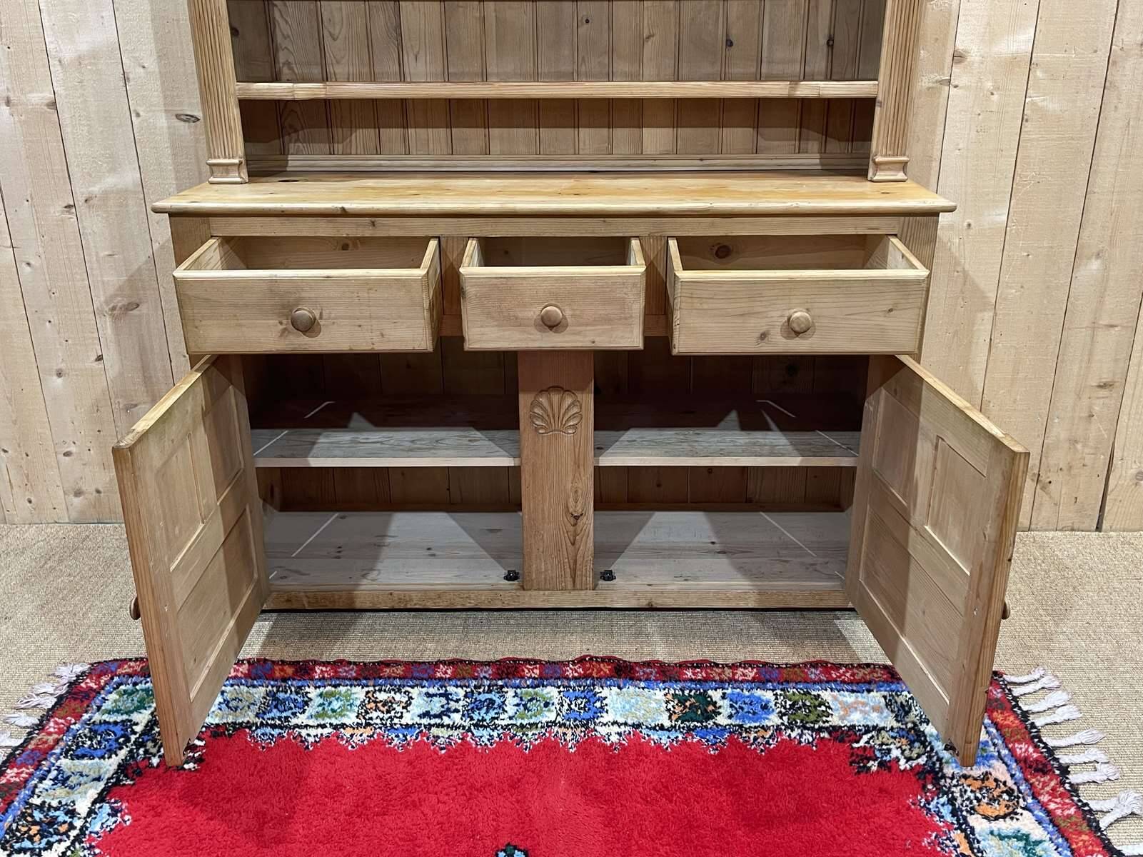 1950s English pine dresser