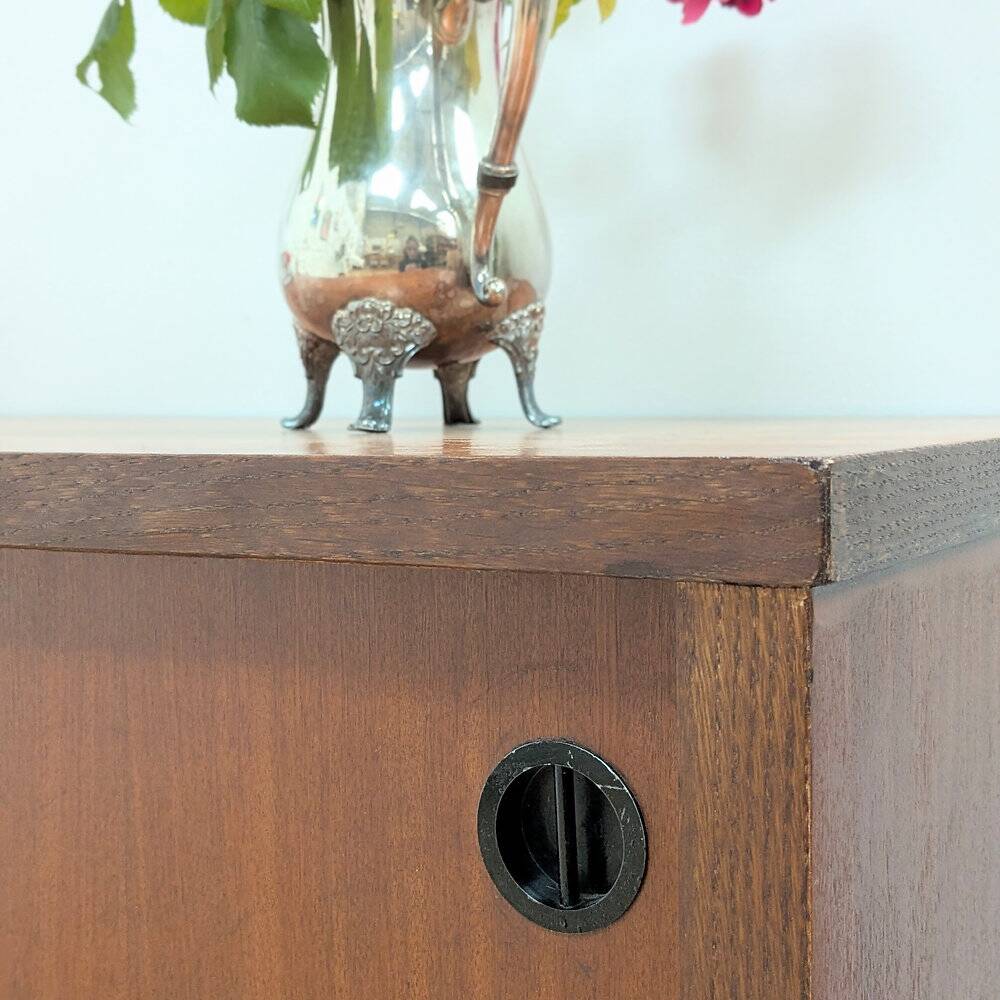 Petite enfilade moderniste teck & métal