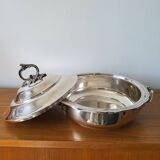 Légumier en métal argenté poinçon lutèce