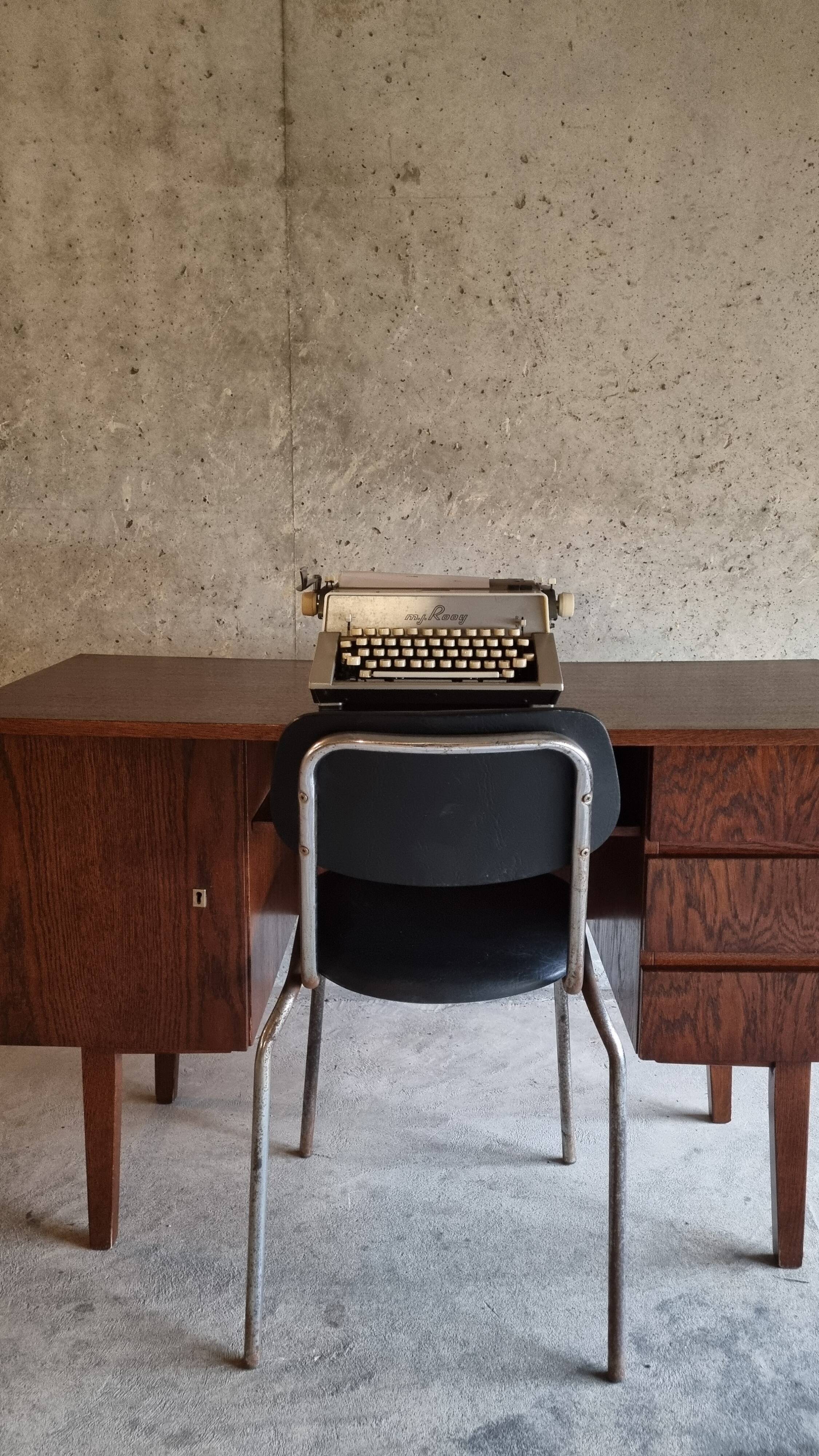 Bureau en placage de palissandre vintage