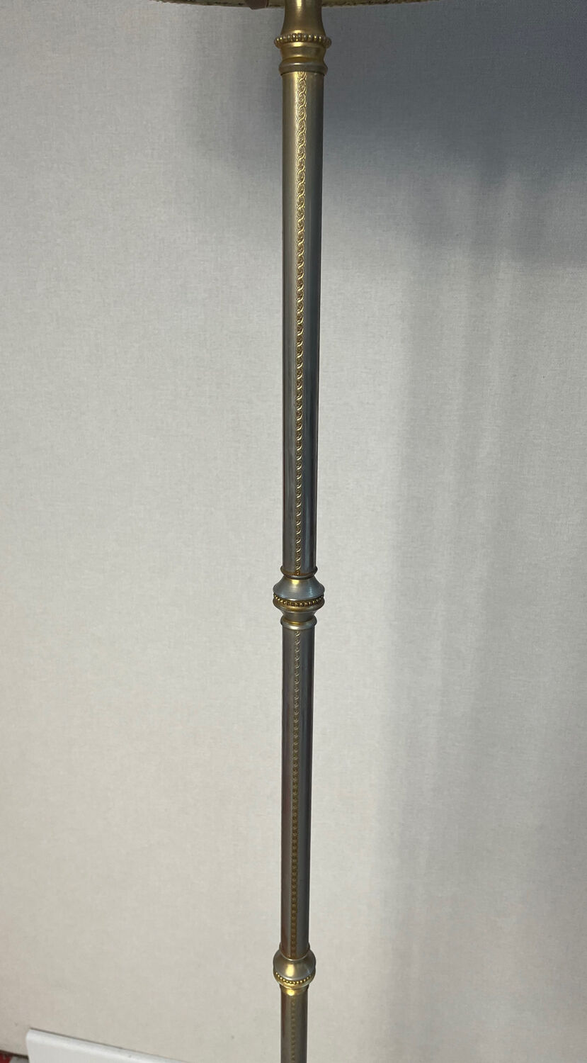 Lampadaire tripode art déco métal réglable