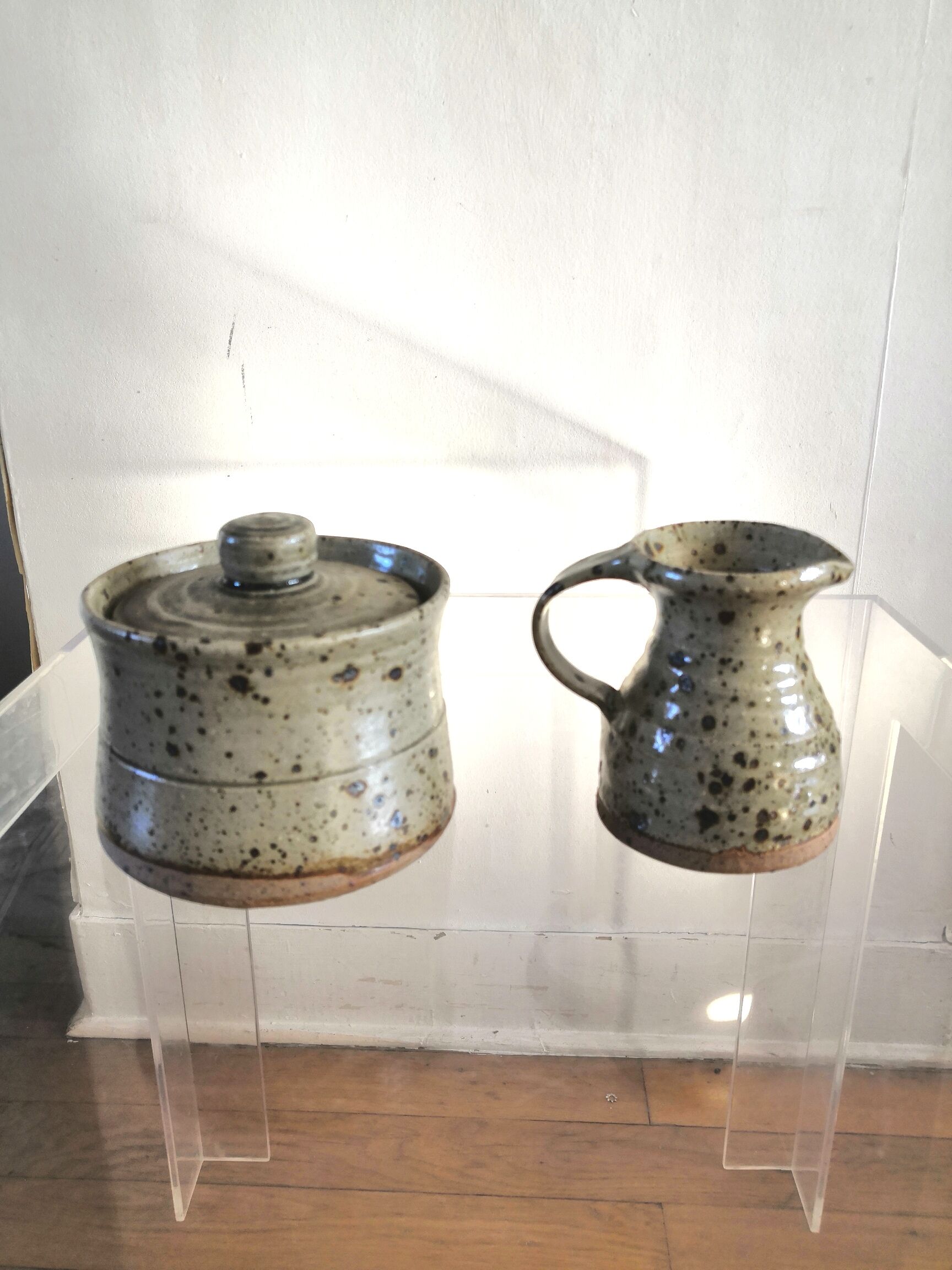 Paire de céramiques de Gustave Tiffoche design années 60