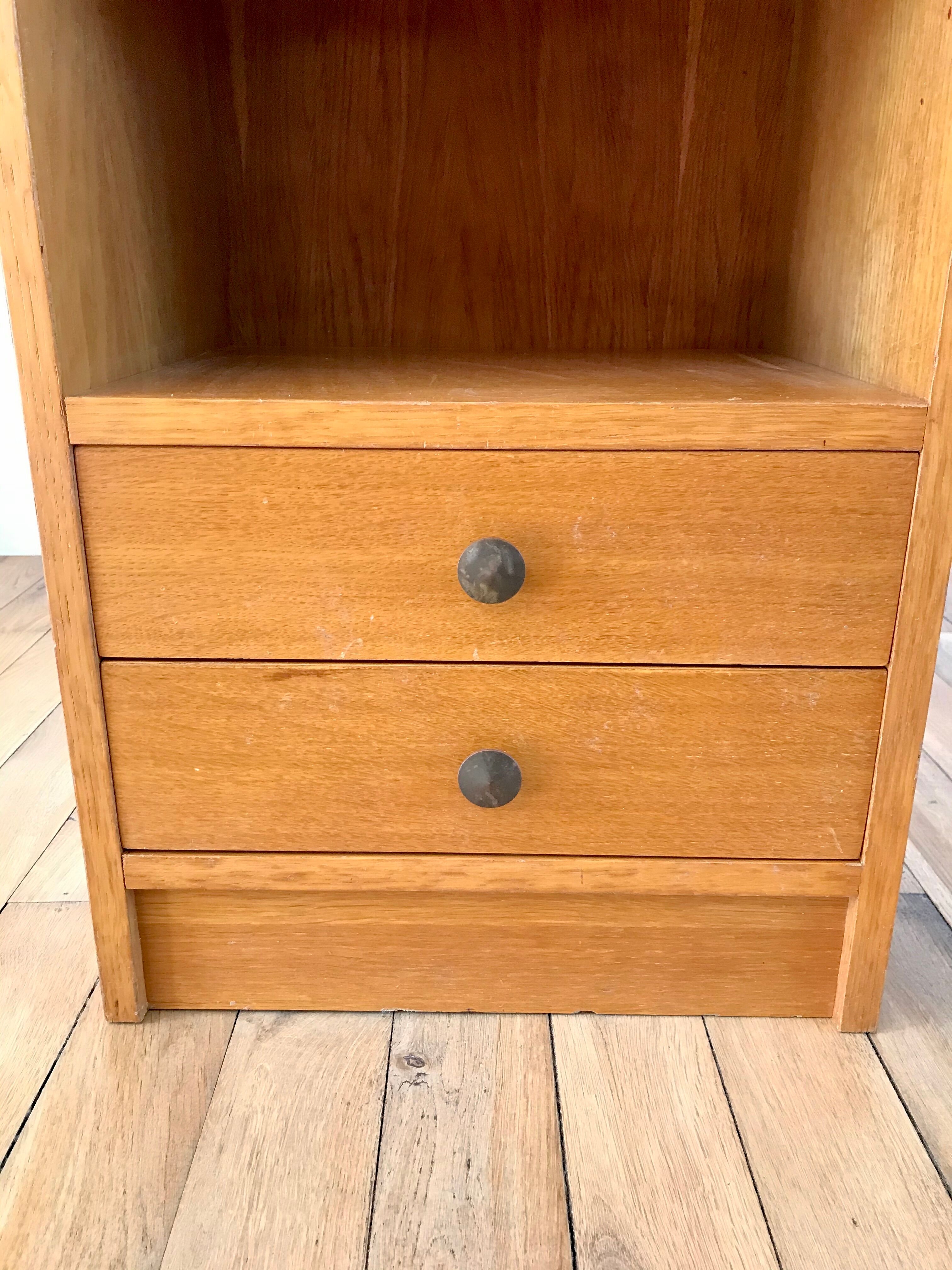 Storage in oak veneer 50s