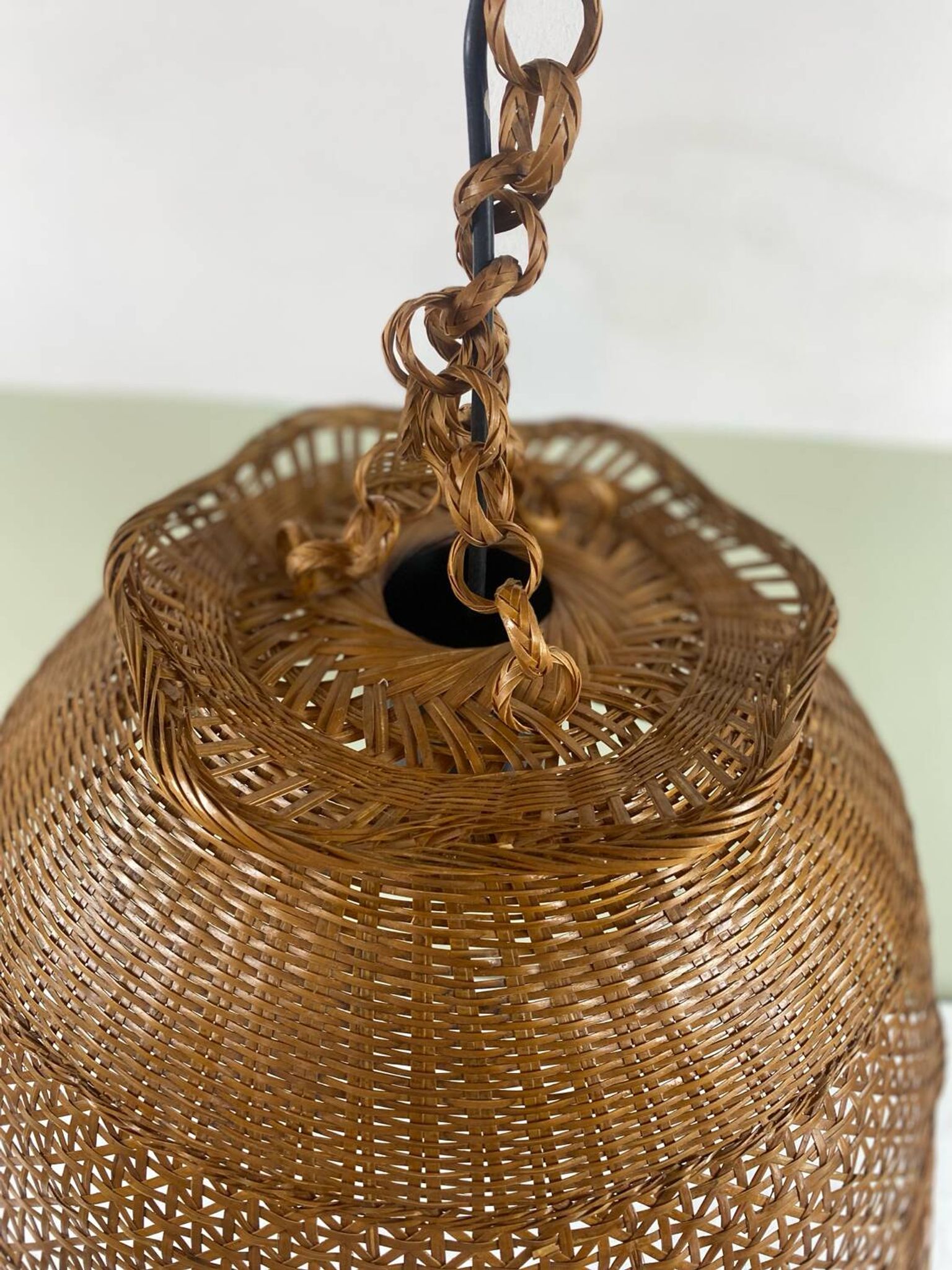 Suspension vintage cannage