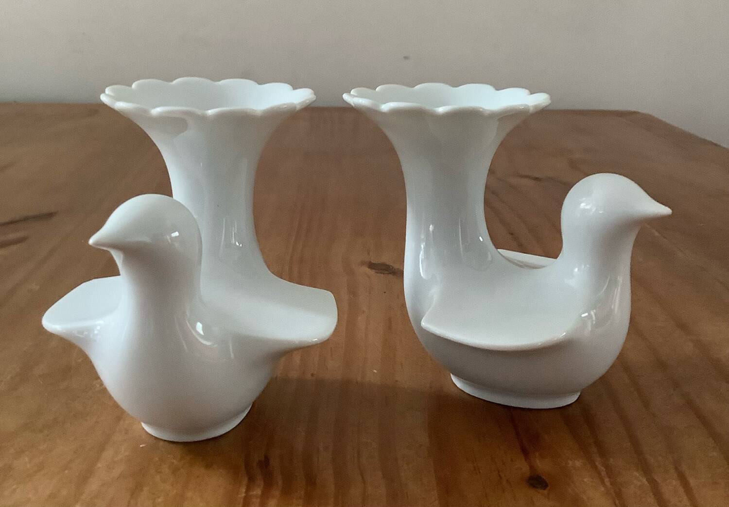 Pair of Bareuther Waldsassen porcelain vases