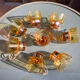 8 cups vintage steel and glass Italy