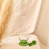 Green Art Deco decanter