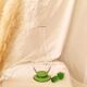 Green Art Deco decanter