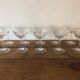 10 Silver crystal champagne glasses.