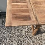Extendable stripped farmhouse table 300 cm