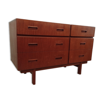 Scandinavian teak chest of drawers