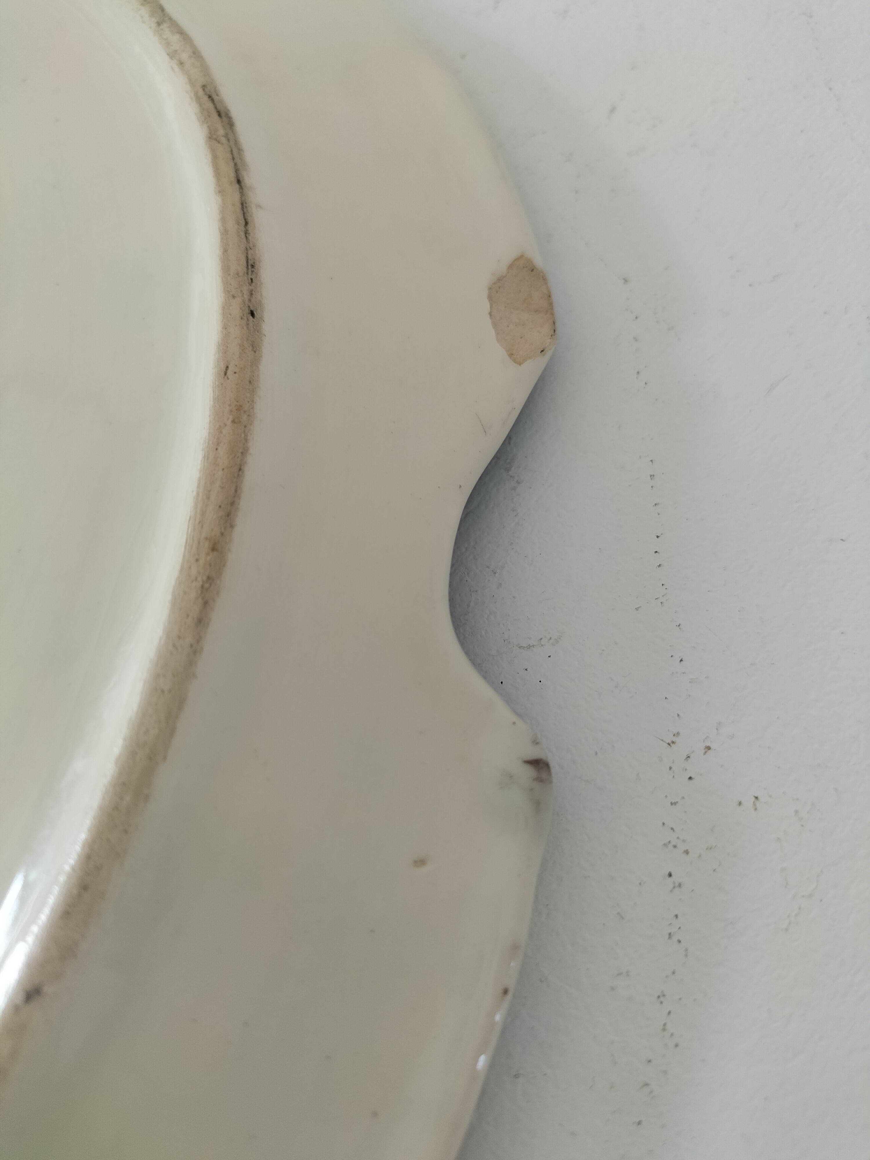 Glazed earthenware dish in the style of Bresse pottery