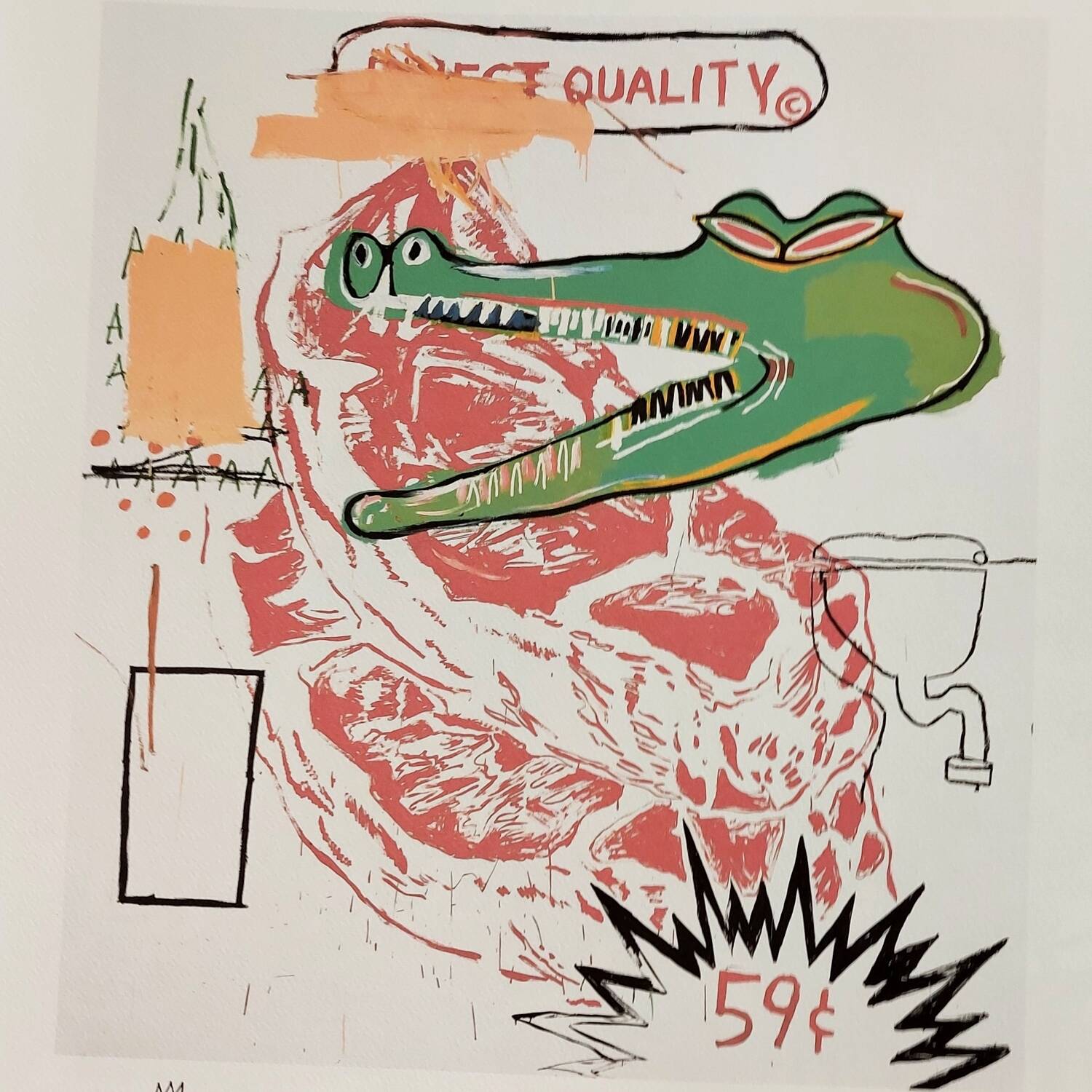 Wharol / Basquiat collaboration screen print