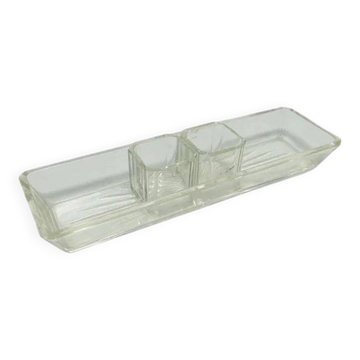 ABI Art Deco Toilet Accessory, Crystal, Czechoslovakia, 1930s