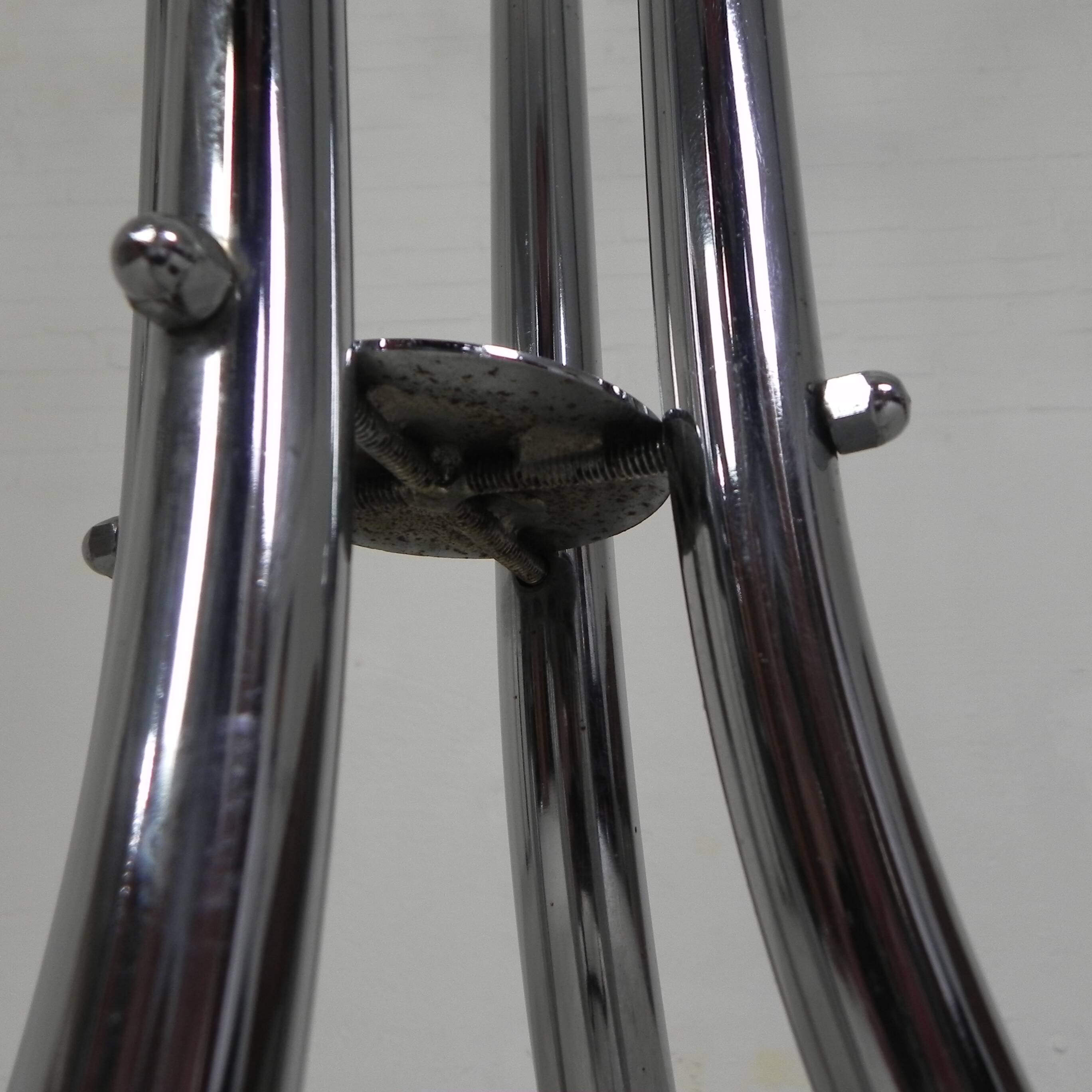 Rare chrome coat rack with colored balls, 1950s