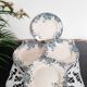 Flat plates (4) in earthenware from Saint Amand and Hamage, Terre de fer, Marie Louise model, c