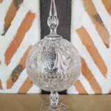 Bonbonnière ciselée cristal forme sphère