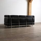 Cassina LC2 Three Seater Sofa By Charlotte Perriand, Le Corbusier, 1960s