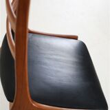 Set of 6 Korup Stolefabrik teak chairs in the style of Kai Kristiansen