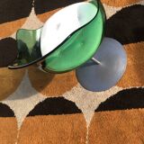Green Champagne Chair by Estelle and Erwin Lavergne for Formes Nouvelles 1957