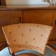 2 fauteuils bridge saumon
