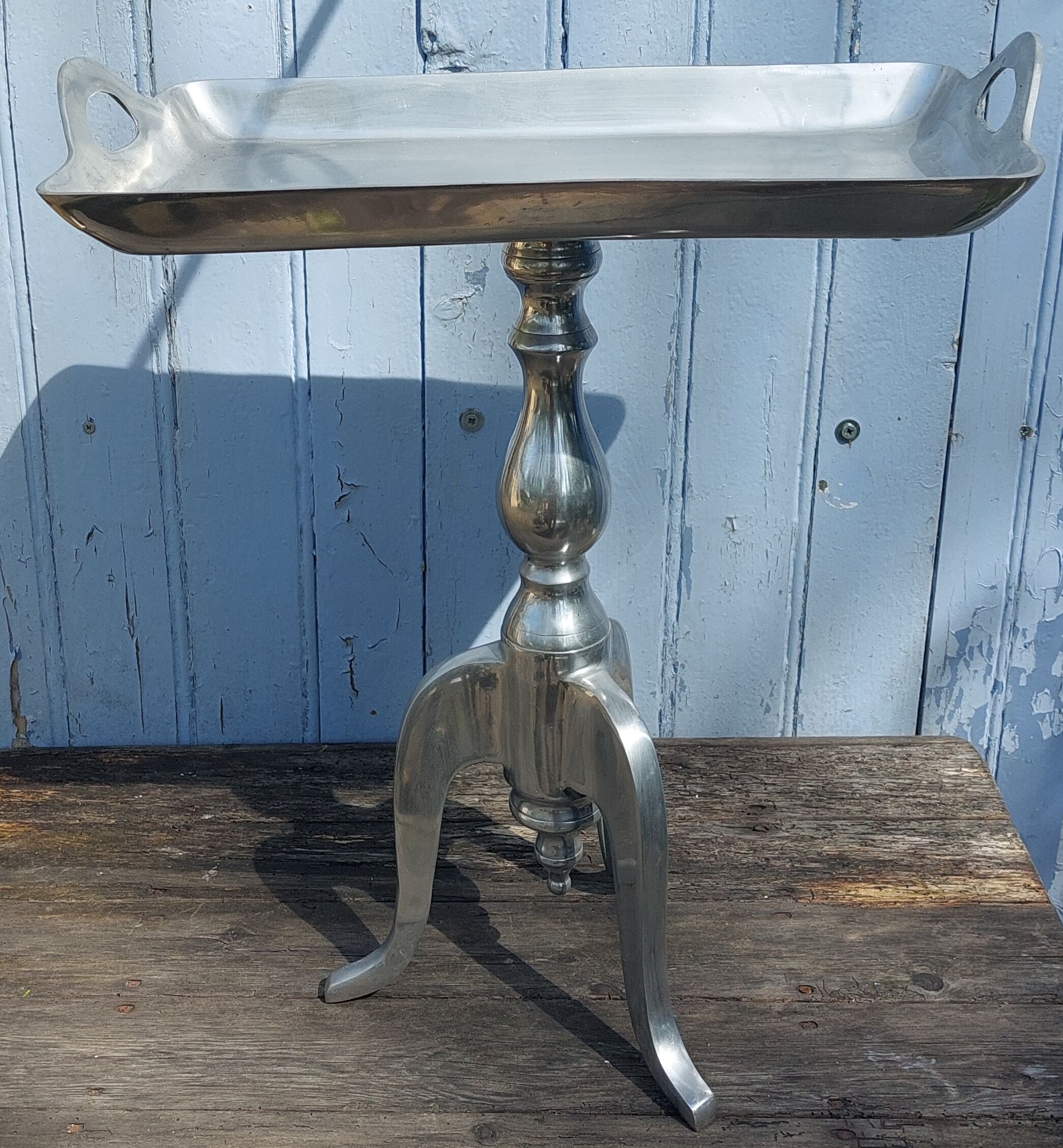 Aluminum side table