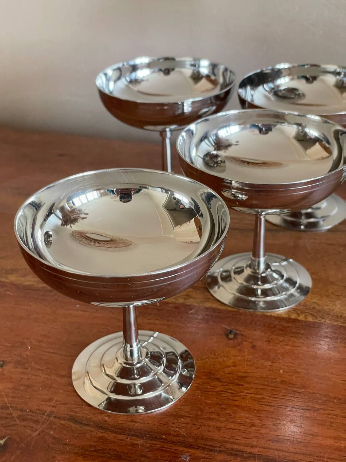 6 stainless steel cups
