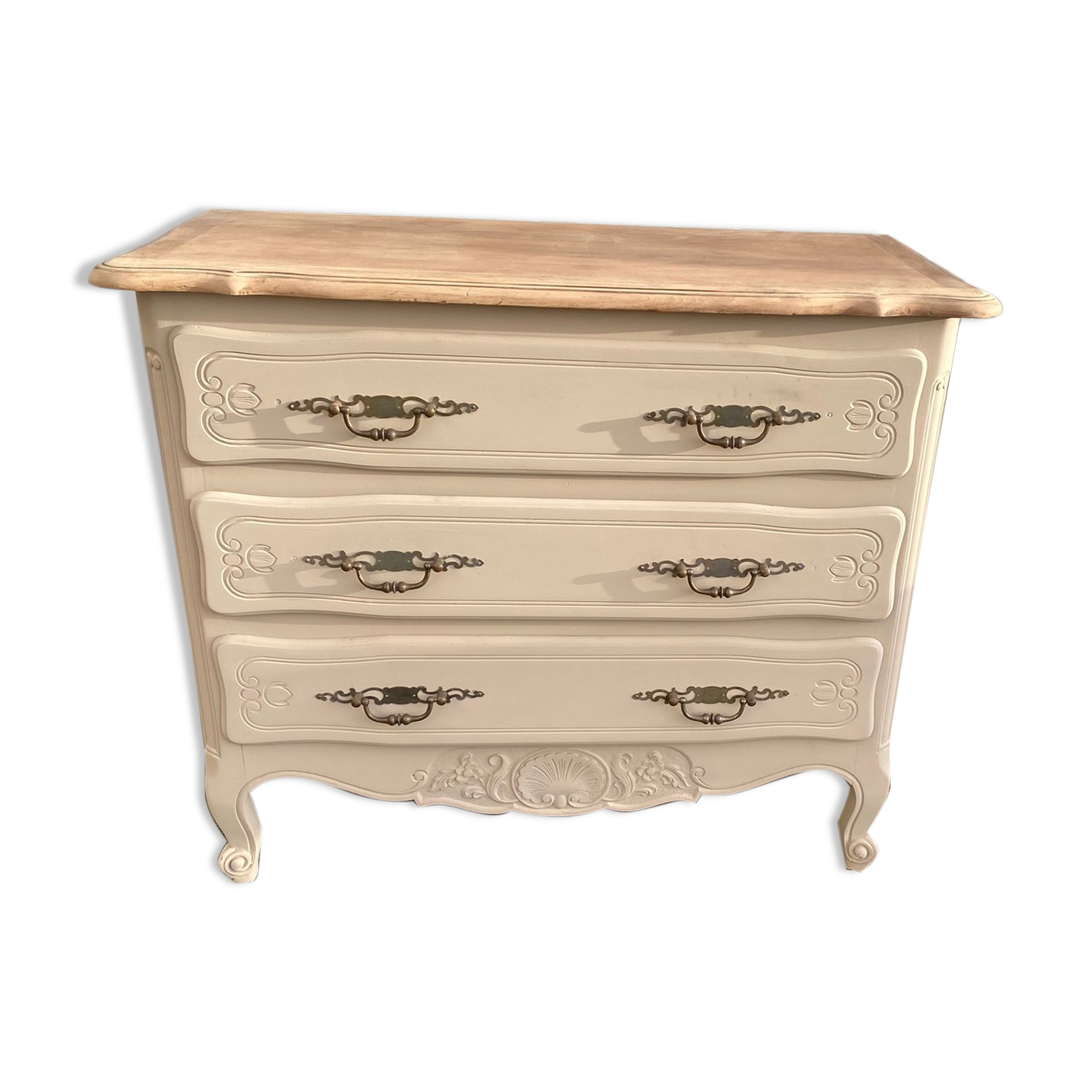 Dresser style Louis XV old painted