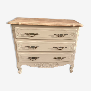 Commode style Louis XV ancienne peinte