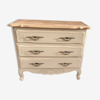 Dresser style Louis XV old painted