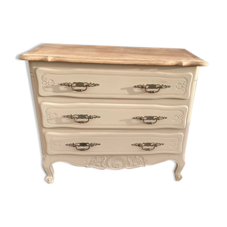 Dresser style Louis XV old painted