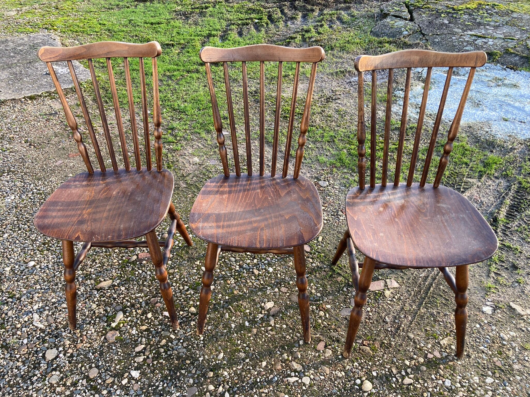 3 Baumann minuet chairs