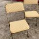 Set of 4 vintage folding chairs / 70's theater armchairs