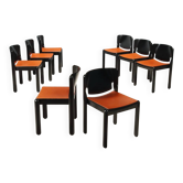 Chaises Cassina 122 vintage design Vico Magistretti Italie 1960s-1970s