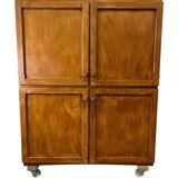 Vintage wooden baker's cupboard / large industrial cupboard