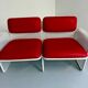 Old 2 seater sofa Italian design from the 70s Talin Vicenza metal per
