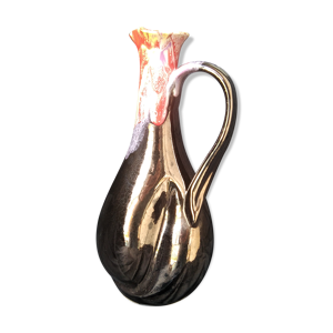 Vase Vallauris émaillé, effet