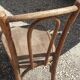 Paire de chaises de bistrot  bois courbe