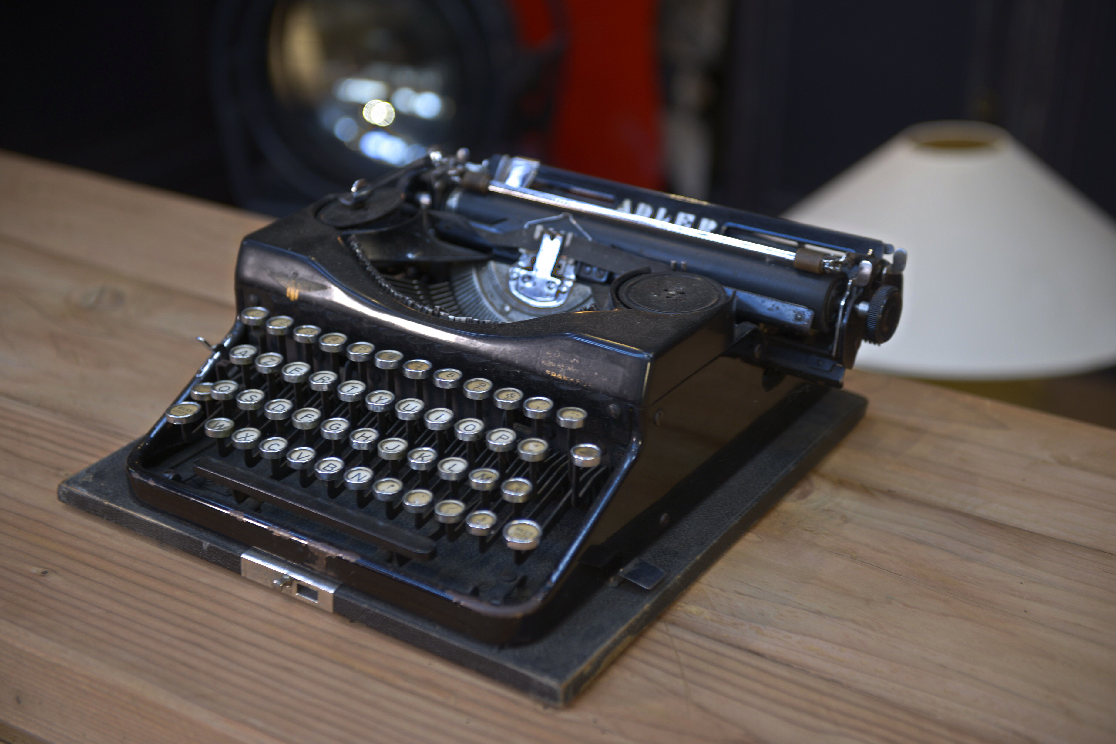 Metal Adler typewriter