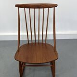 Mid-Century Rocking Chair by Illum Wikkelsø for Niels Eilersen