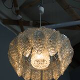 Mid-Century Resin and Glass Pendant, 1960s