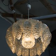 Suspension en résine et verre du milieu du siècle, années 1960