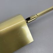 Large 77cm  omi swing arm brass acryl glass wall light italy 1970s
