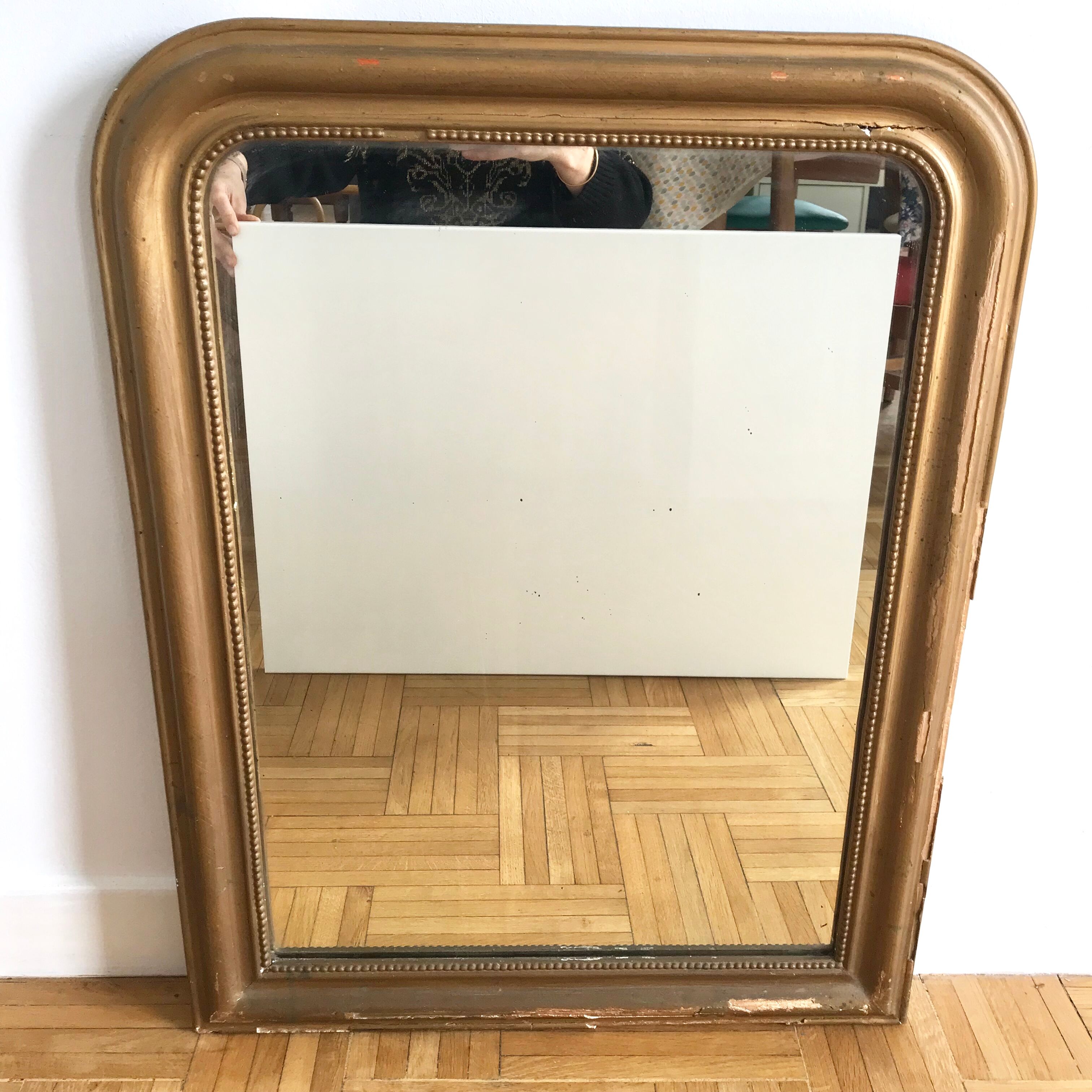 Louis Philippe golden mirror 78x60cm