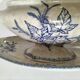 Small vegetable dish on a stand HB Choisy-le-Roi decoration Pine late 19th century