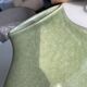 Green ceramic vase